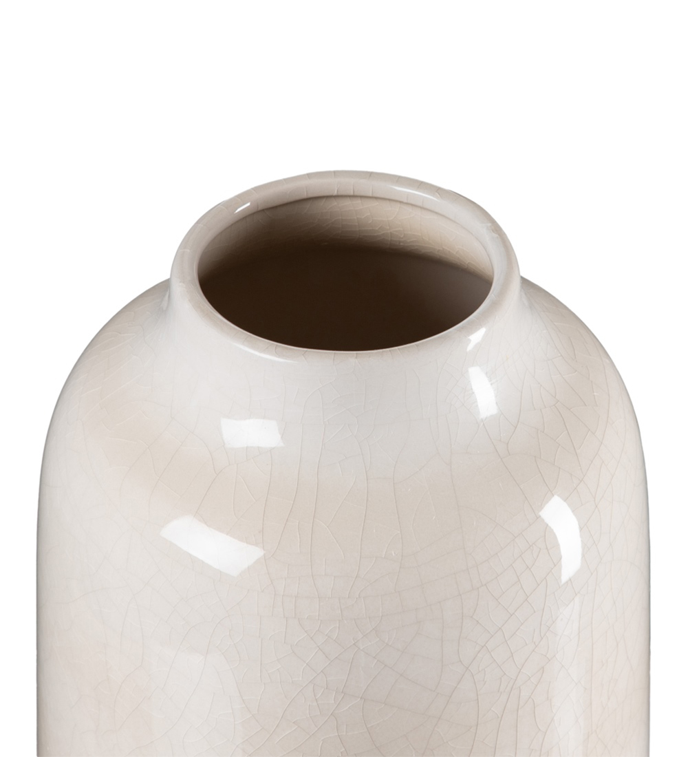 Vase en céramique beige