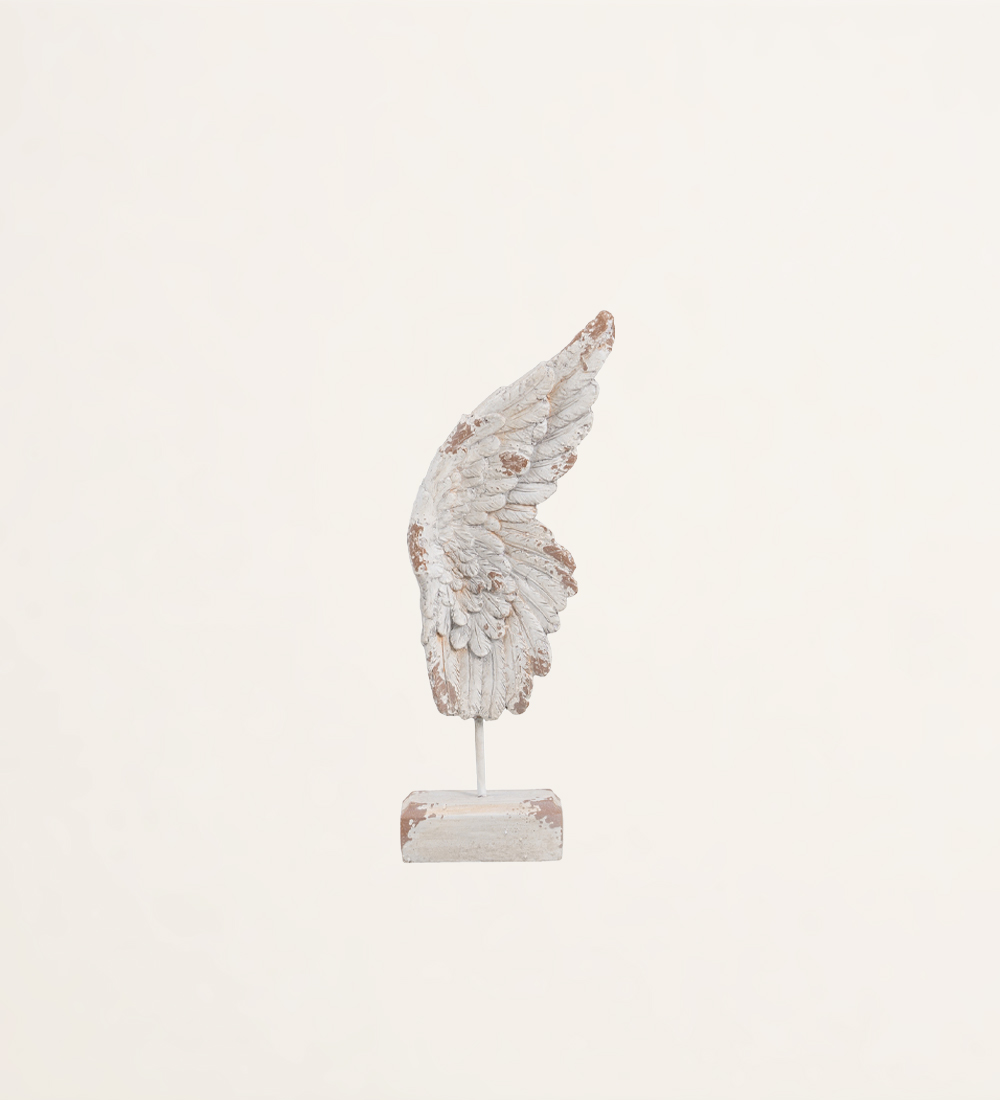 Wing sculpture in resin