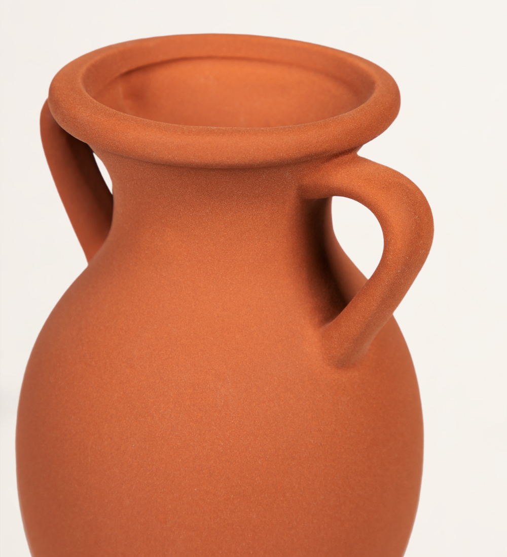 Vase en céramique terre cuite 