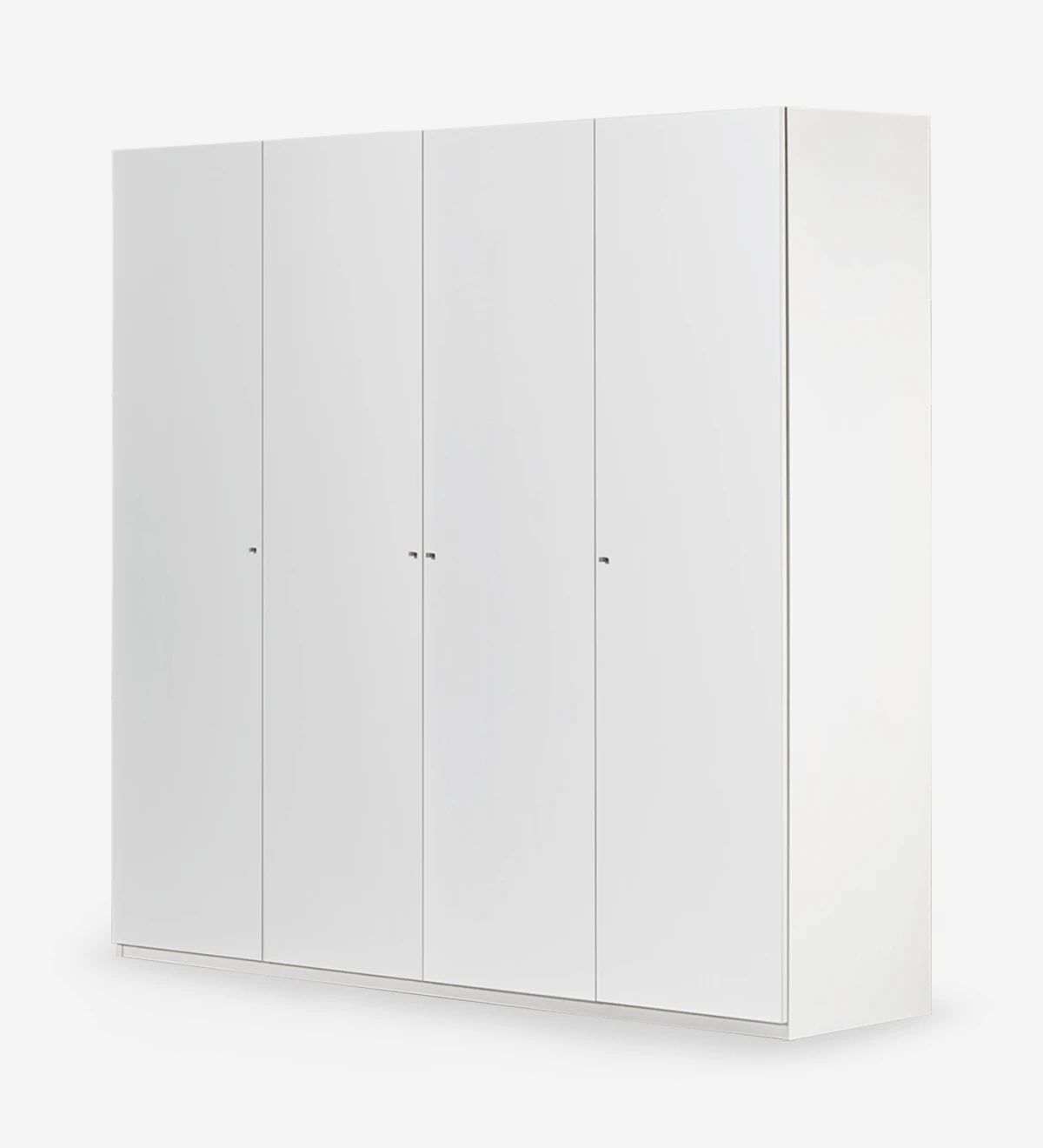 Armoire avec 4 portes, avec 2 modules avec 2 tiroirs à l'intérieur, structure en chêne blanc.