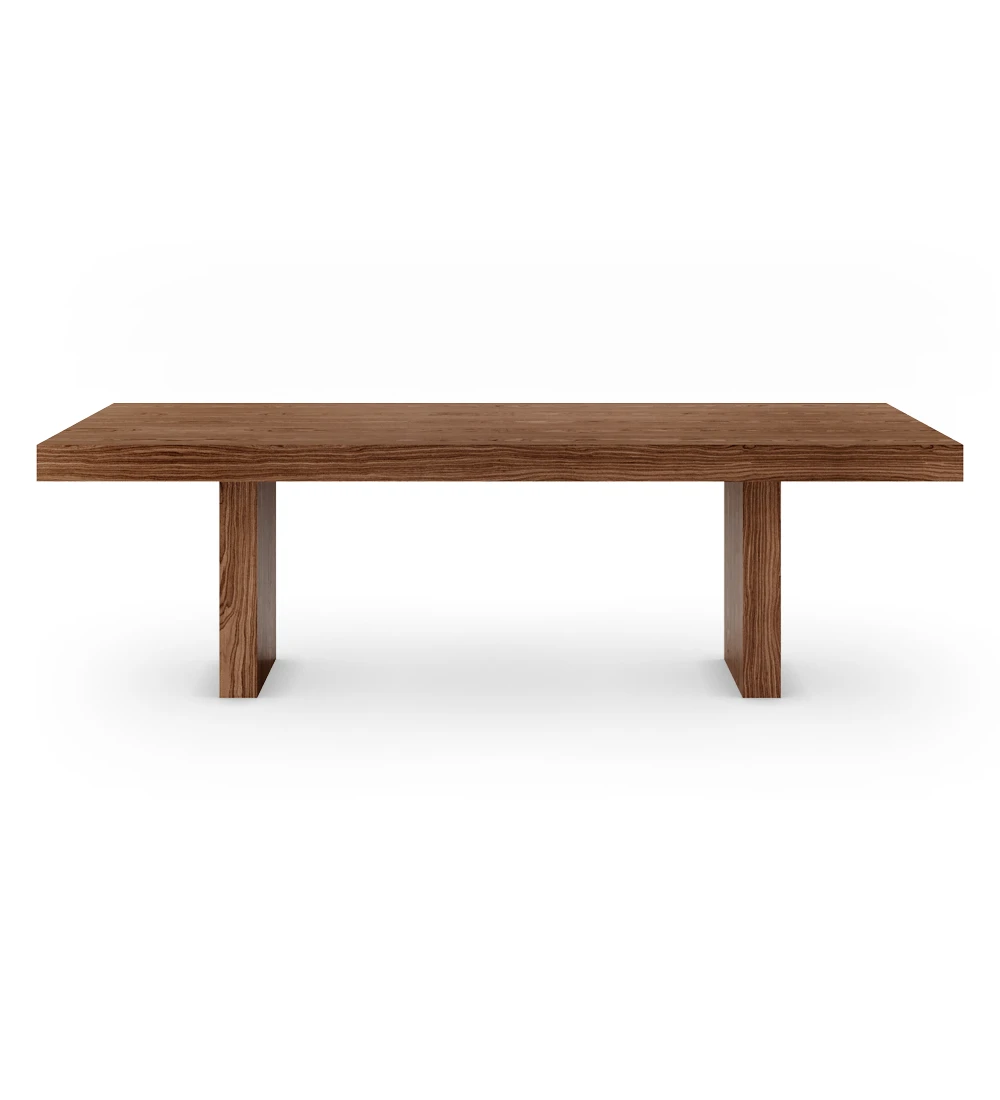 Cannes rectangular dining table 250 x 110 cm, in walnut.