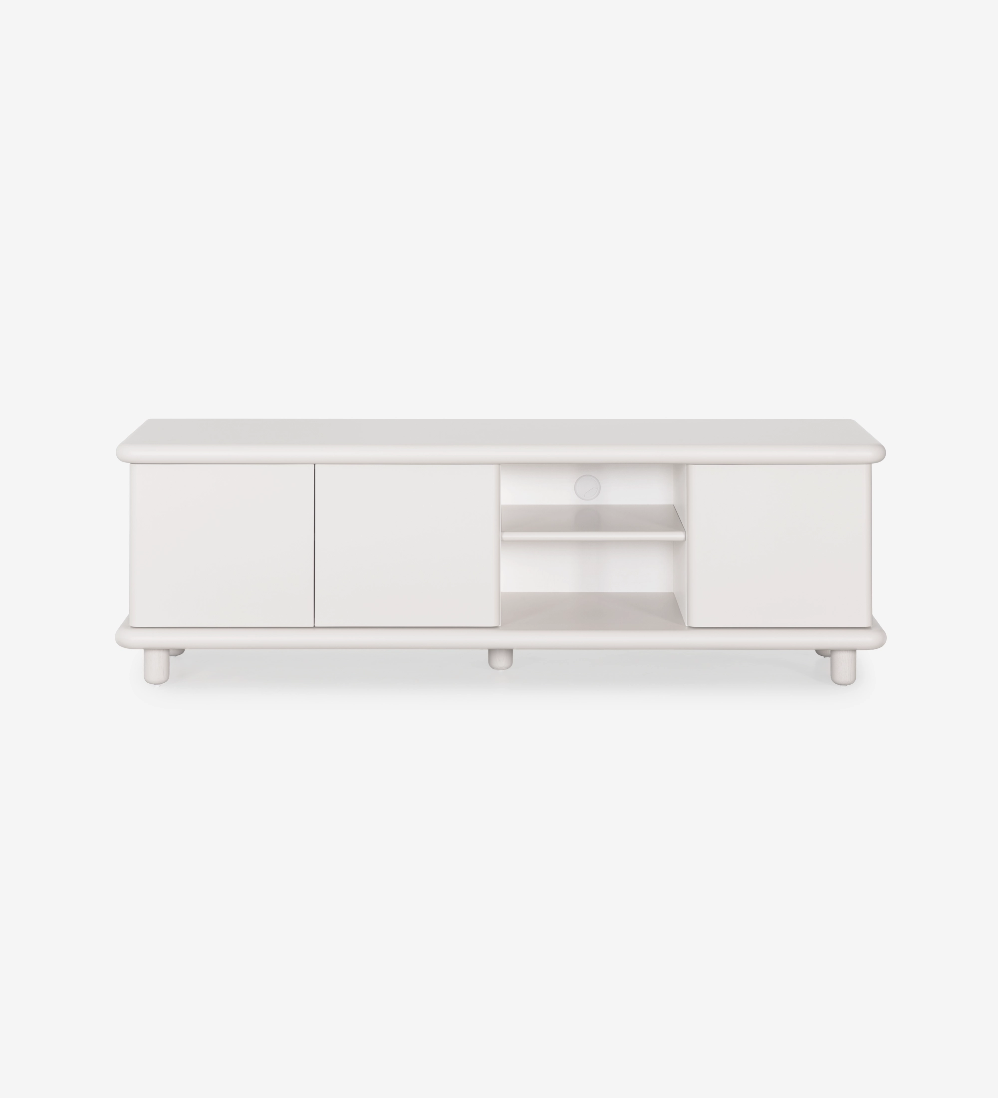 Paris TV stand 3 doors in pearl.