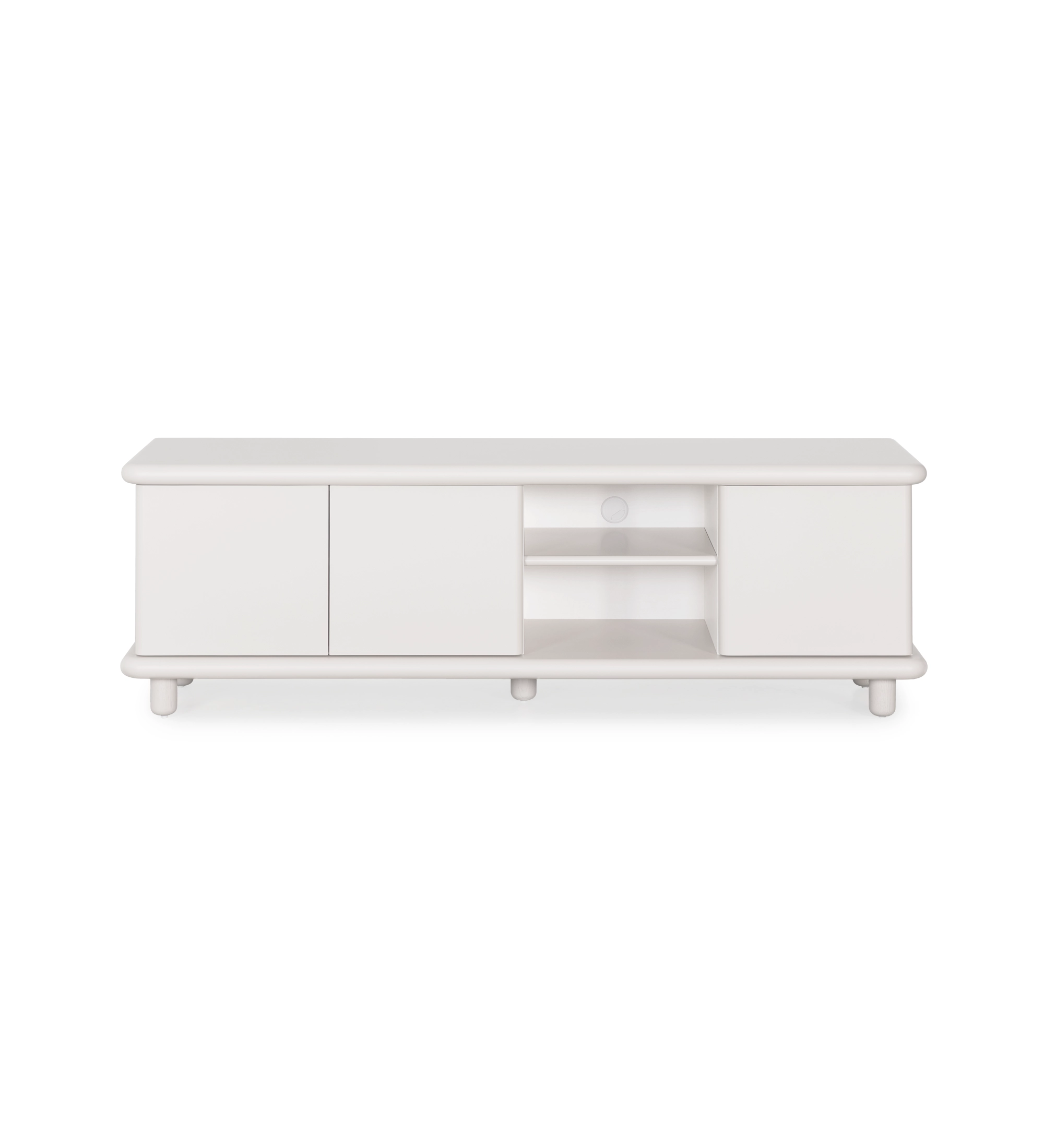 Paris TV stand 3 doors in pearl.