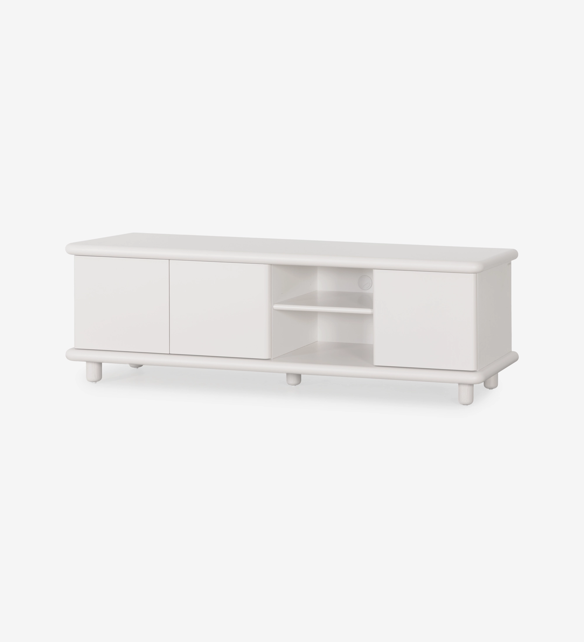 Paris TV stand 3 doors in pearl.