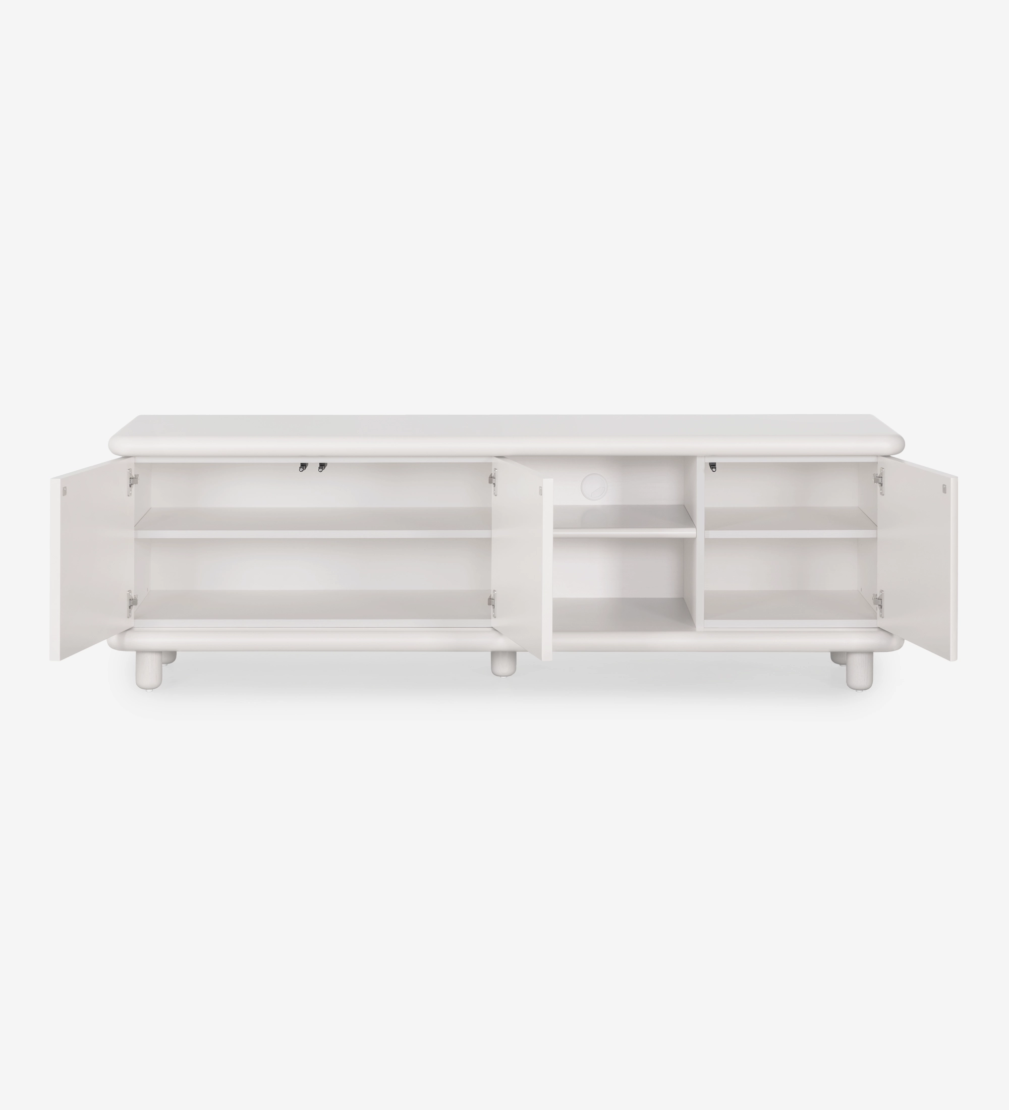 Paris TV stand 3 doors in pearl.