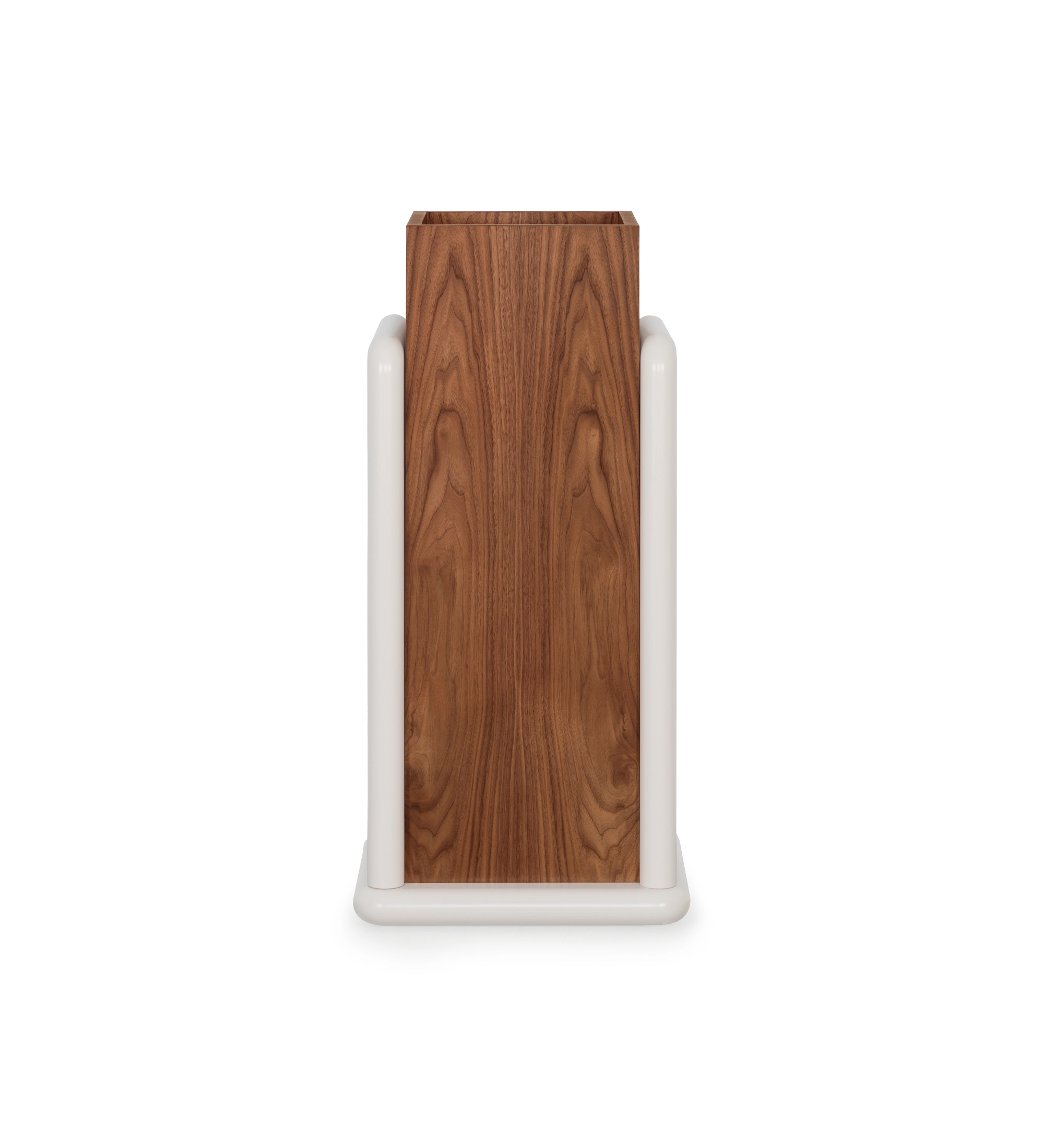 Support pour vases en noyer naturel