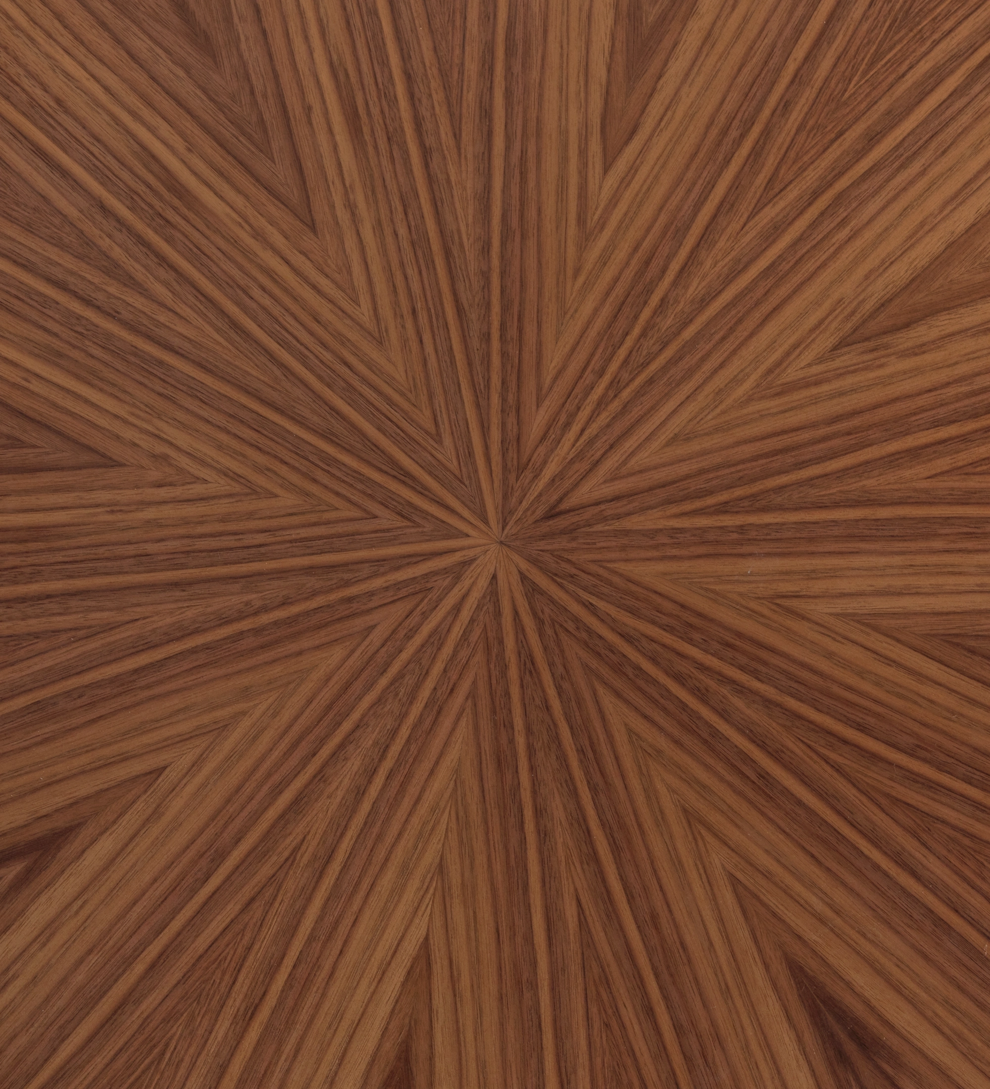 Mesa de centro Paris redonda, tampo em nogueira natural, pé lacada a negro, Ø 75 cm. 