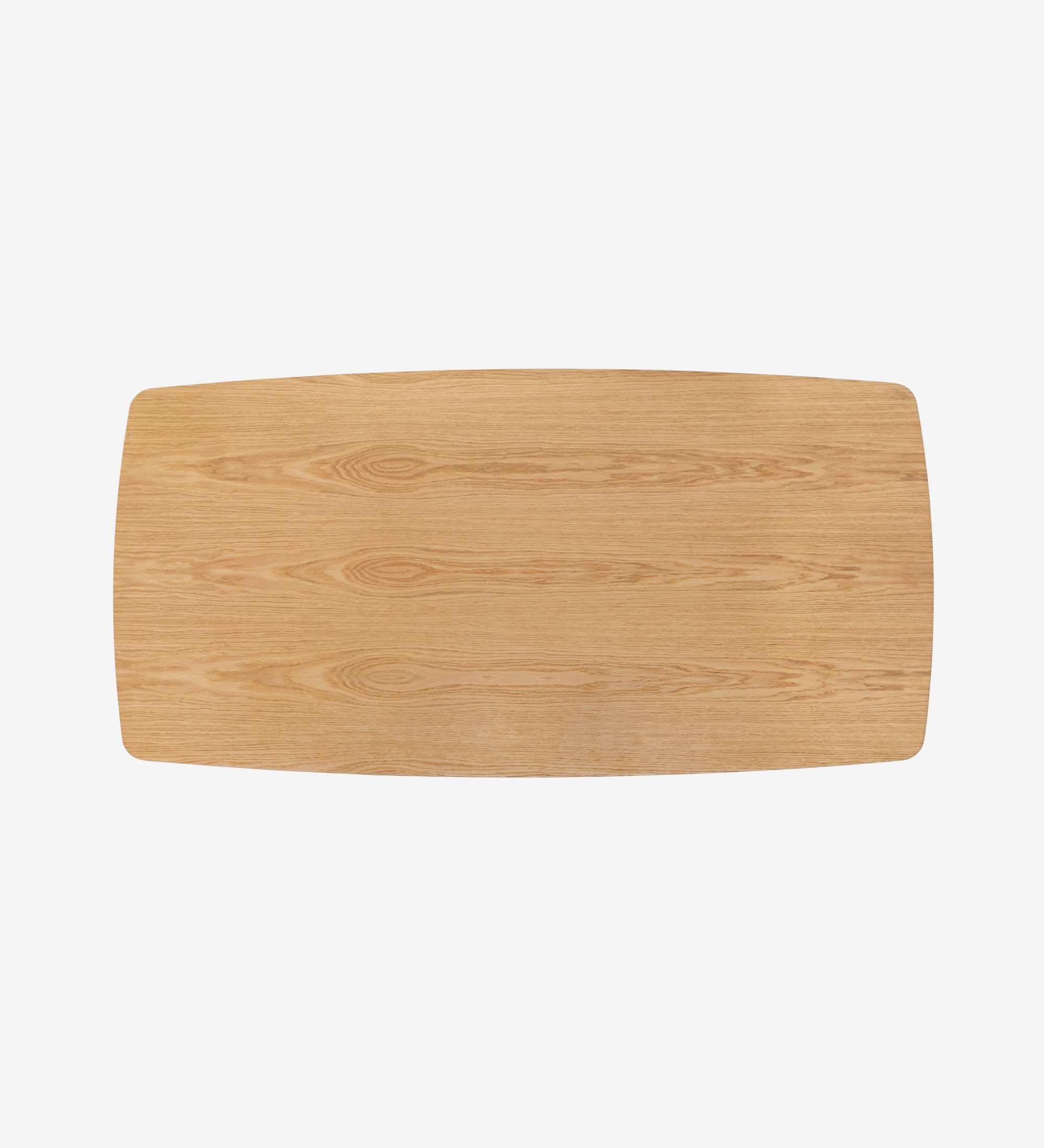 Paris Desk rectangular light oak tabletop viewed from above