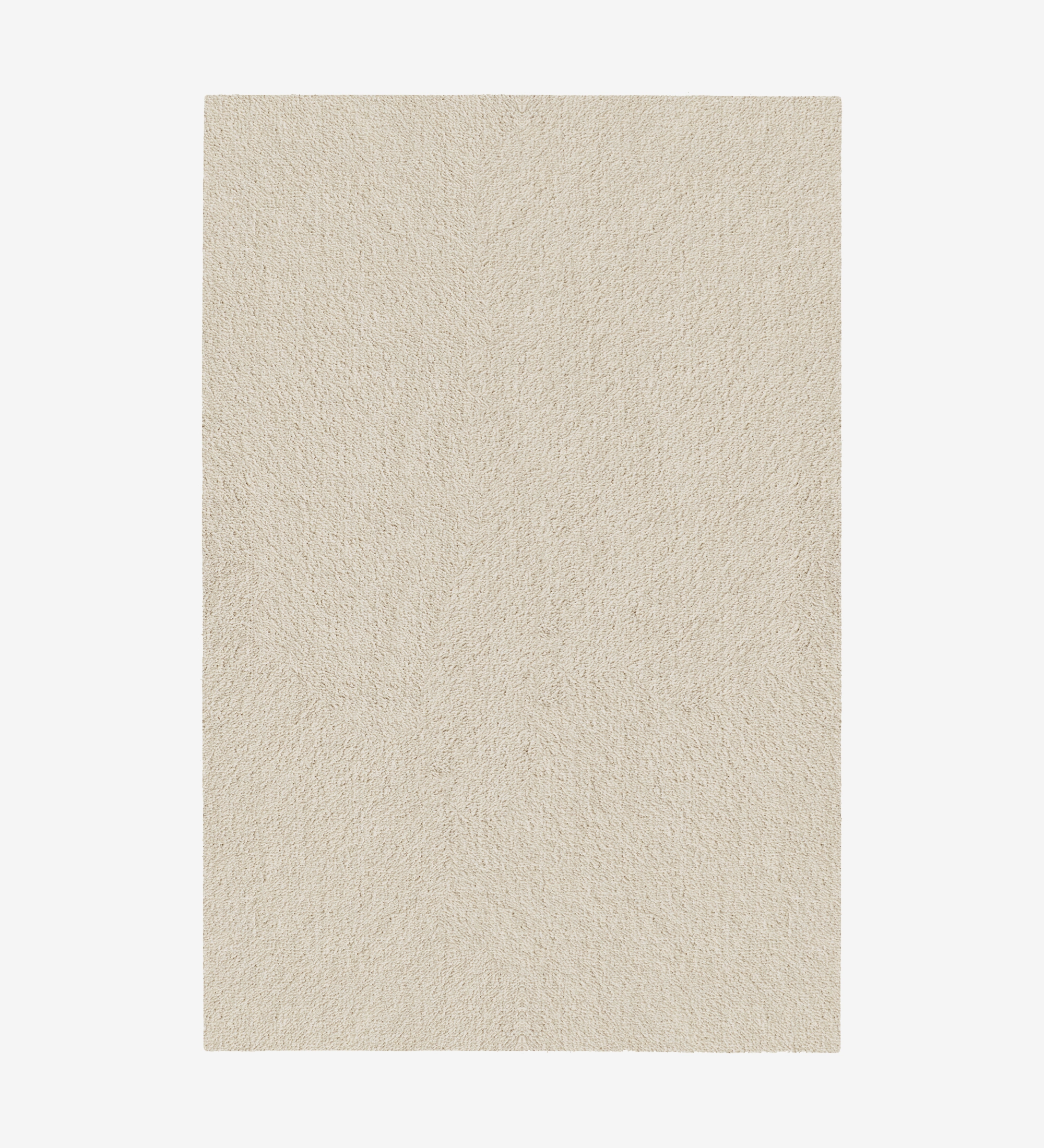 Tapete IMPRESSION 38 retangular bege claro de pelo alto vista superior
