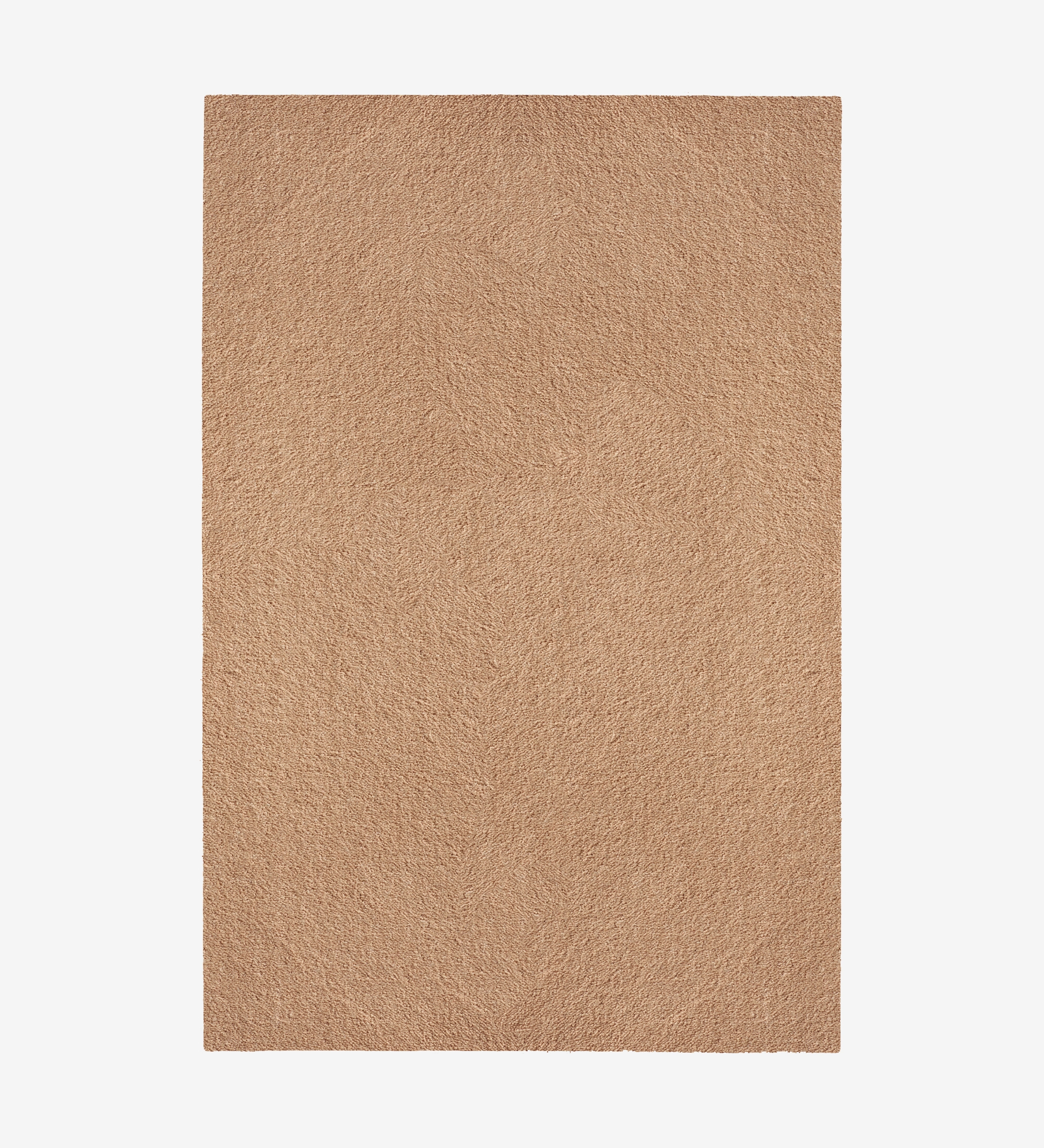 Tapete IMPRESSION 57 bege texturado felpudo retangular