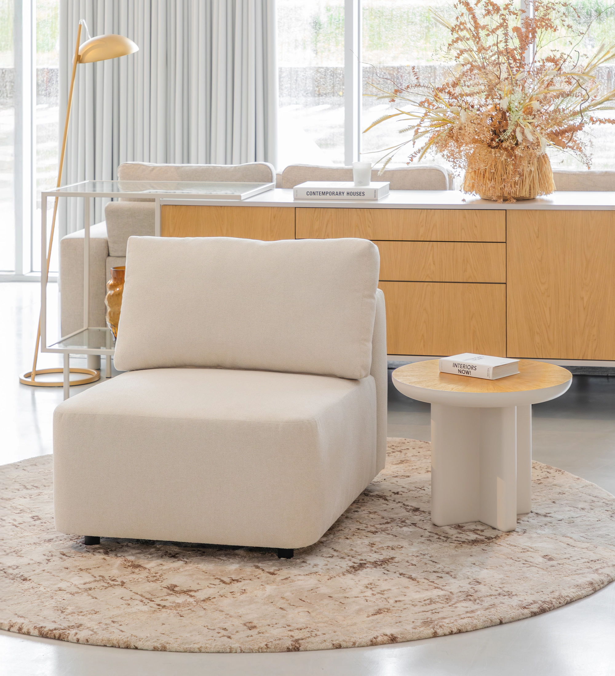 Maple Paris estofado a tecido pérola, 80 cm.