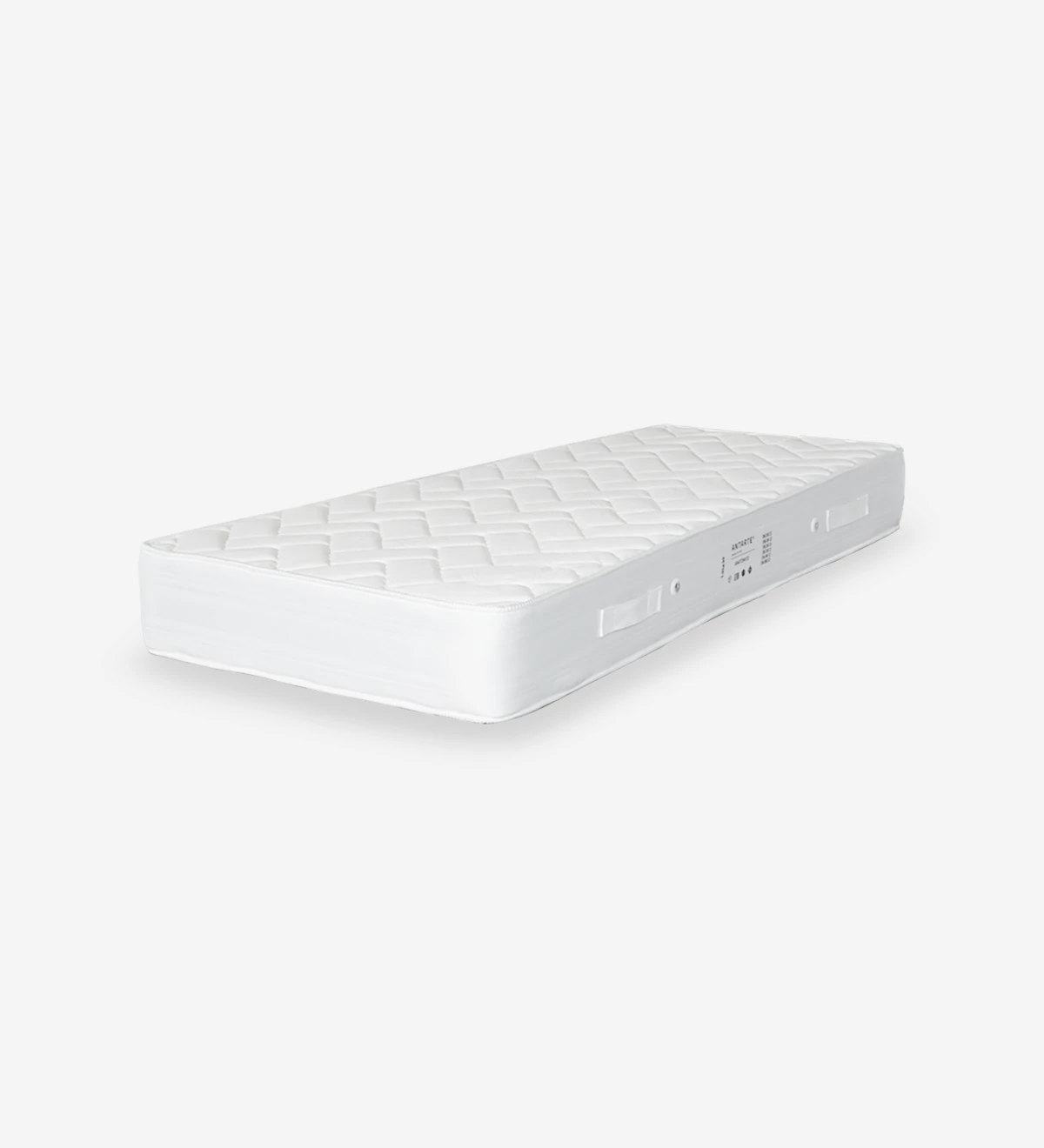 Matelas pour lit double orthopédique et anatomique composé de mousse et de ressorts, avec un maximum de confort.