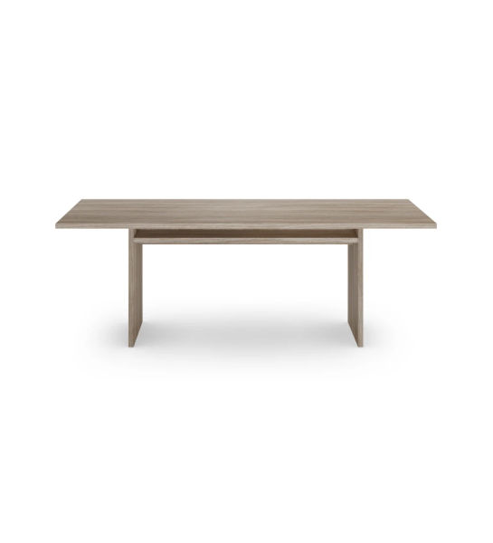 Dallas rectangular dining table 150 x 90 cm, in decapé oak.