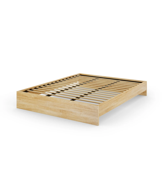 Couple sommier in natural oak.