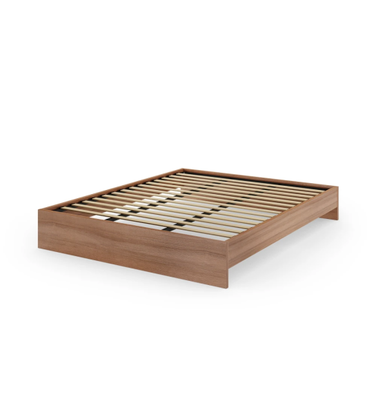 Couple sommier in walnut.
