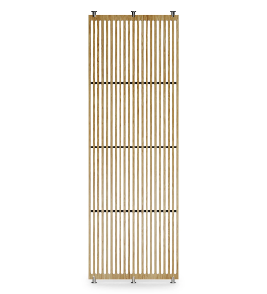 Cannes dividing panel in natural oak, 102,5 x 300 cm.