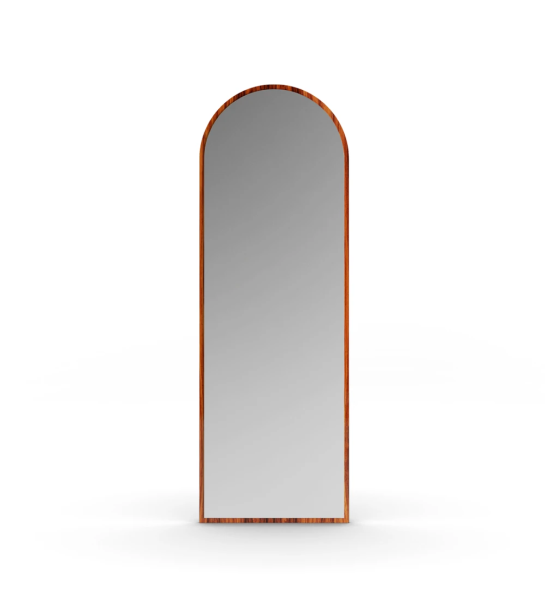 Miroir grand avec cadre en palissandre brillant