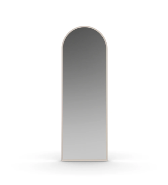 Miroir grand avec cadre laqué perle