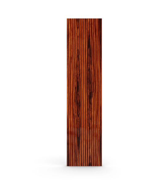 Decorative panel with friezes in high gloss palisander