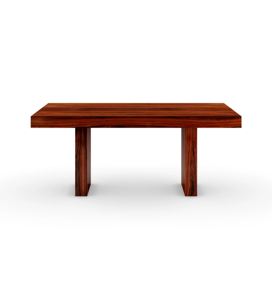 Cannes rectangular dining table 180 x 100 cm, in high gloss palissander.