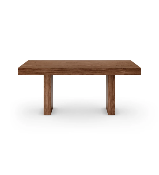 Mesa de comedor Cannes rectangular 180 x 100 cm, en nogal.
