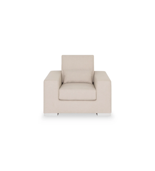 Maple Geneve recouvert en tissu beige, 103 cm.