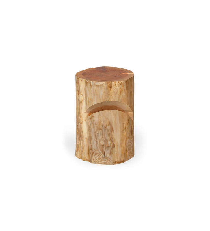 Mesita de noche en madera de cryptomeria natural