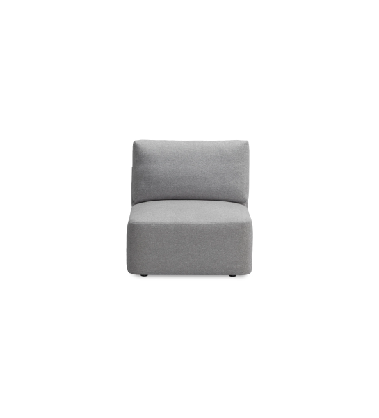 Maple Paris recouvert en tissu gris, 80 cm.