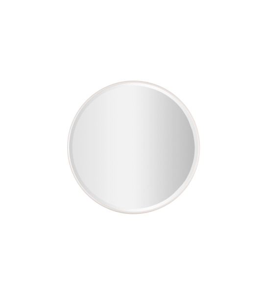 Paris round mirror with pearl lacquered structure, Ø 45 or 90 cm.