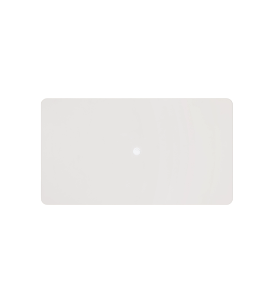 Panel de TV suspendido lacado perla, 100 x 180cm.