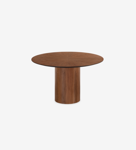 Natural Walnut + Black Lacquered