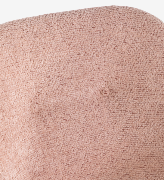 Swivel chair upholstered in pink fabric
