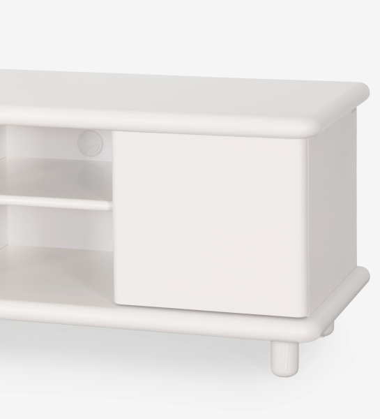 Paris TV stand 3 doors in pearl.