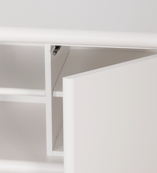 Paris TV stand 3 doors in pearl.