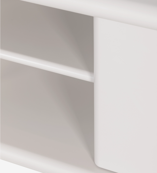 Paris TV stand 3 doors in pearl.