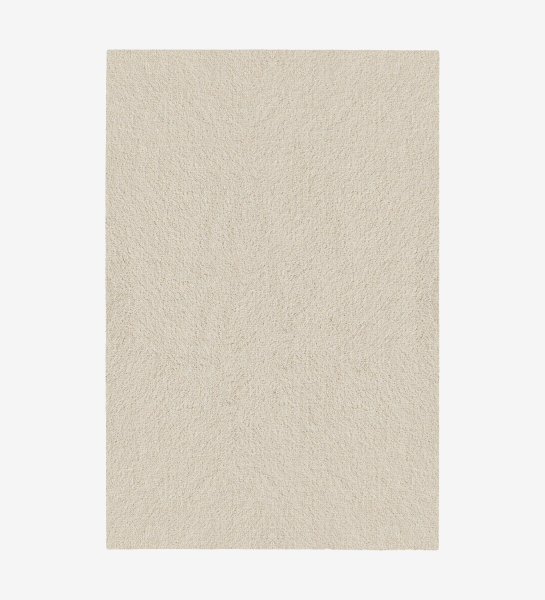 Tapete IMPRESSION 38 retangular bege claro de pelo alto vista superior