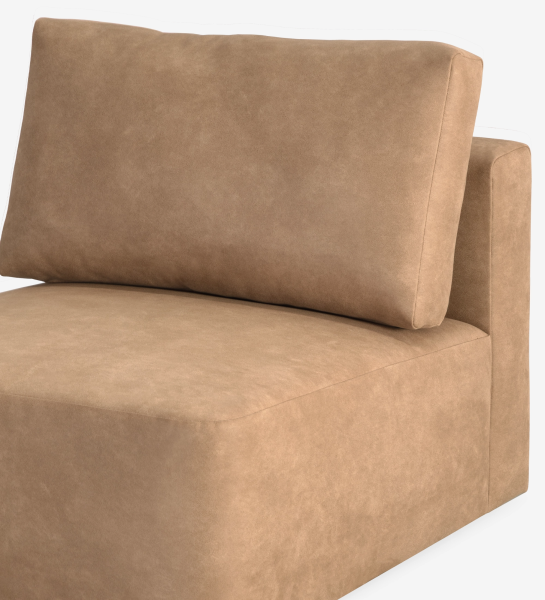 Maple Paris módulo de sofá bege com assento e encosto almofadados