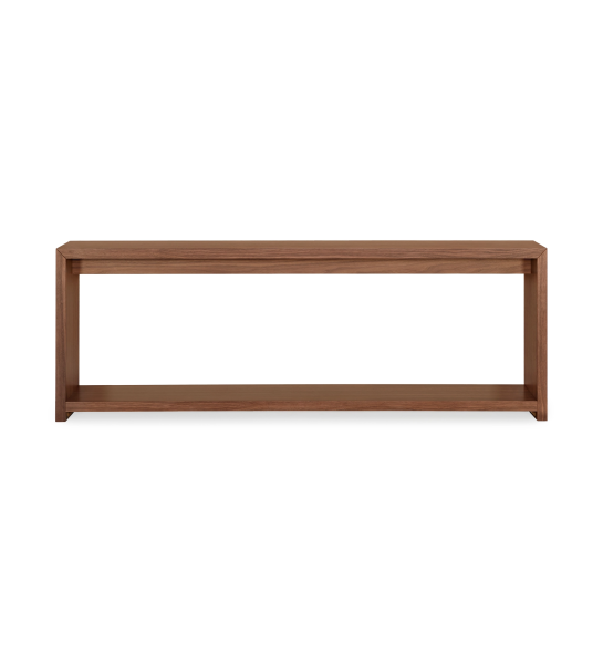 Console en noyer naturel.